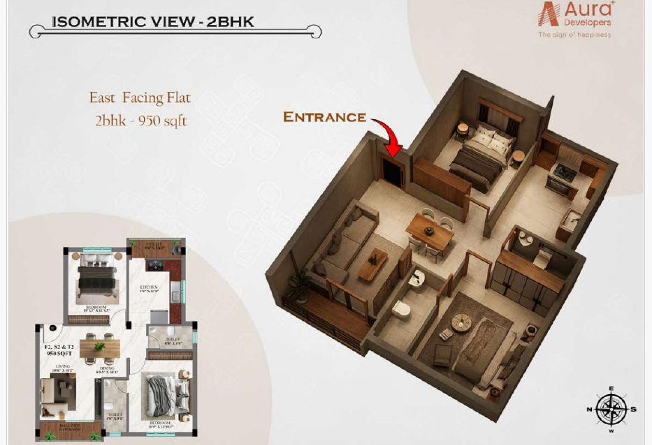 3BHK LUXURY – NORTH FACING